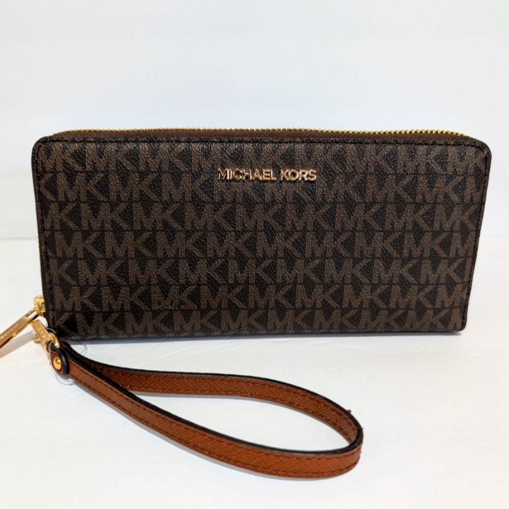 Michael Kors Jet Set Travel Large Double zip Wristlet
